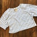 Vintage 80s short cropped top t shirt size small Photo 0