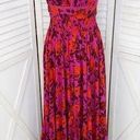 Abel the label Floral Charlotte Halter Maxi Dress Purple Pink XS Photo 0