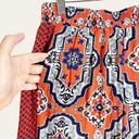 Liliana Anthropologie Lilka Orange Printed Cotton Boho Palazzo Pants Size S Photo 2