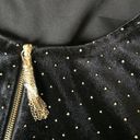 T Tahari  'Lala' Gold Studded 3/4 Sleeve Velvet Top NWT M Photo 7