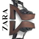 ZARA  Platform Sandals Black Size 40 Photo 1