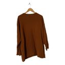 Oak + Fort ✨  Brown Ribbed Boat Neck Sweater Top Pullover Photo 1