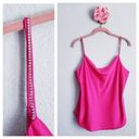 Rachel Zoe  Hot Pink Drape Front Cami with Rhinestone Drip Photo 1