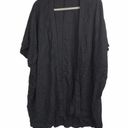 Talula  solid black open front cardigan kimono size S/M Photo 0