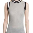 Rag and Bone  Priya Metallic Mock Neck Sleeveless Top Size S Photo 0