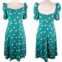 Cupshe  Zoey Polka Dot Puff Sleeve Midi Dress XS New Photo 2