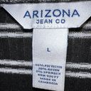 Arizona Jeans Arizona Jean Co Black And White Stripe Crop Top Size Large Photo 2