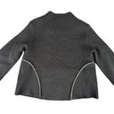 Burberry  London Double Breasted Black Cotton Woven Knit Jacket - Women Medium Photo 2