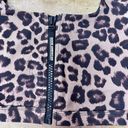 Good American NWT  Performance The Zip Up Sports Bra Leopard Print Photo 3