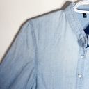 J Brand  fadeaway mandarin collar denim shirt sz S Photo 3