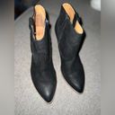 Frye  Reina Western Booties Size 9 in Black Suede Photo 1