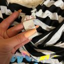 OP Junior Size 11/13 Shell yeah cotton black and white striped tunic t Photo 2