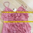 ZARA  ruffled jacquard pink midi dress BLOGGERS FAVORITE!!! NEW Photo 11