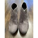 Audrey Brooke  Bootie Heels Women Size 8.5 Gray Suede 4" High Stilleto Pumps Photo 1