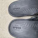 Crocs  Sanrah MetalBlock Flat Flip Flop Sandals size 6 Photo 0