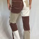 Jaded London Brown Patchwork Jeans Photo 4