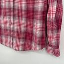 Cabela's  Pink Plaid Button Up Shirt Long Sleeve Pockets Stretch Collared Size M Photo 2