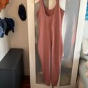 Girlfriend Collective Dusty Rose Scoop Sleeveless Unitard Jumpsuit Sz XL Photo 3