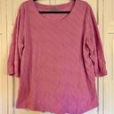 Habitat  purple textured crewneck blouse xl Photo 1