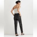 Madewell  x Aimee Song Slim Tapered Pants in Black Faux Leather Size 0 NO562 New Photo 3