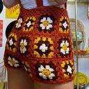 Rust Granny Square Crochet Jumper Romper Overall Size undefined Photo 4