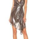 Cami NYC  silver metallic Tori cocktail dress XS Photo 0