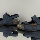 Ecco Women’s Navy Blue Nubuck Leather Cosmos Dual Strap Cork Hiking Sandals Photo 8