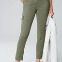 J.Jill  Cargo Slim-leg Pant Mid Rise Olive Green Stretch Size 2 Petite Photo 0