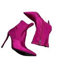 Guess NEW   Frita Ankle Boot Satin Fabric Fuchsia / Pink Photo 6