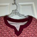 White Stag  Pink Floral Print V Neck Short Sleeve Top 2X Photo 2