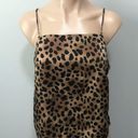 Nasty Gal  Leopard Animal Print Silky Tank Top Size 6 Photo 1