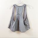 American Eagle  Y2K Linen Blend Silver Beaded/Sequins Gray Vest Photo 3