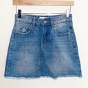 Full Tilt  Denim Raw Hem Juniors Jean Skirt Photo 0