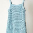 Madewell  Womens Swim Cover Up Crochet Cutaway Cover-Up Midi Dress Blue Size L Photo 2