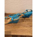 Ralph Lauren Lauren  Rosalia Cork Wedge Women's Sandals. Size 7.5 turquoise Photo 0