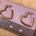 Piper  K Gold HEART Hoops ❤️ Photo 5