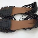 Arizona  Jean Co Womens Size 8.5 Basket Weave Black Sandals Photo 1