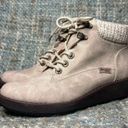 blowfish NWOB -  Malibu Comet Lace Up Boots in Light Taupe/Winter White Photo 1