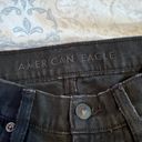 American Eagle  black distressed jeans Low rise Baggy Flare women size 6 short Photo 6