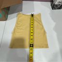 Free People Intimately  Yellow Cropped Stretchy Top Photo 4