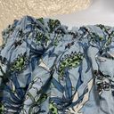 Tiare Hawaii  Off Shoulder Floral Blue Smocked Crop Top O/S Photo 6