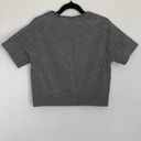 Halara NWT  Fitted Short Sleeve Crop Top in Heathered Gray Photo 1