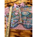 Vintage Mine and Bills Outfitters Western Shirt Women Medium Crop Aztec Button Photo 13