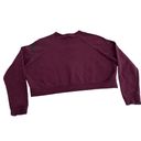 Nike  Dry Fit Cropped Sweatshirt Women's Purple Size Large Solid Long Sleeve Photo 1