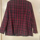 Sag Harbor Vintage  Suit Jacket Sz 20W Red & Shimmer Windowpane Check Button. Photo 1