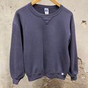 Russell Athletic Vintage 1990s Purple Crewneck Blank Pullover Sweatshirt Medium Photo 0