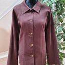 Nordstrom  Women's Brown Viscose Single Breasted Long Sleeve Blazer Coat Size XL Photo 13