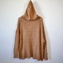 American Eagle  AEO Jegging Fit tan V Neck Hooded Sweater Photo 2