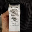 Vince Ribbed Mini Dress NEW Square Neck  Medium Black Photo 6