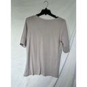 J.Jill  Light Purple Pima cotton elbow sleeve V-Neck T-Shirt - Size M Photo 1